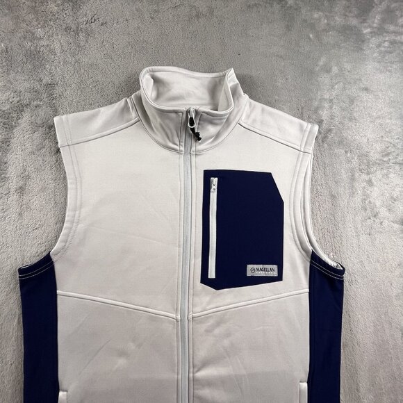 Magellan Fishing Gear Vest Men's Medium Grey Full Zip Moisture Wicking 7361965 - Picture 8 of 14